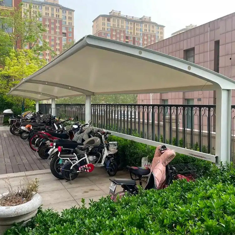 木兰县膜结构电动车棚